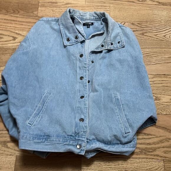 FASHION NOVA DEMIN CROPPED JACKET SIZE S - Picture 7 of 8